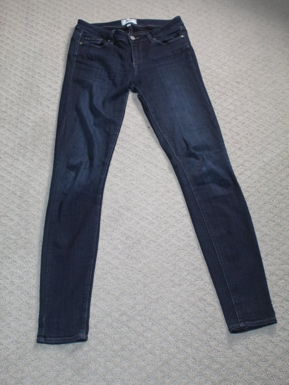 Paige Size 29 x 34 Leggy Ultra Skinny Dark Blue Jeans
